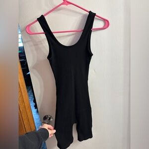 Fashion Nova Black Ribbed romper